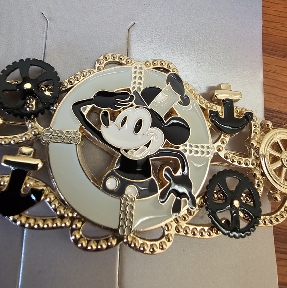 Mickey Steampunk Hair Clip Disney 100 NEW Neon Tuesday - Picture 4 of 10